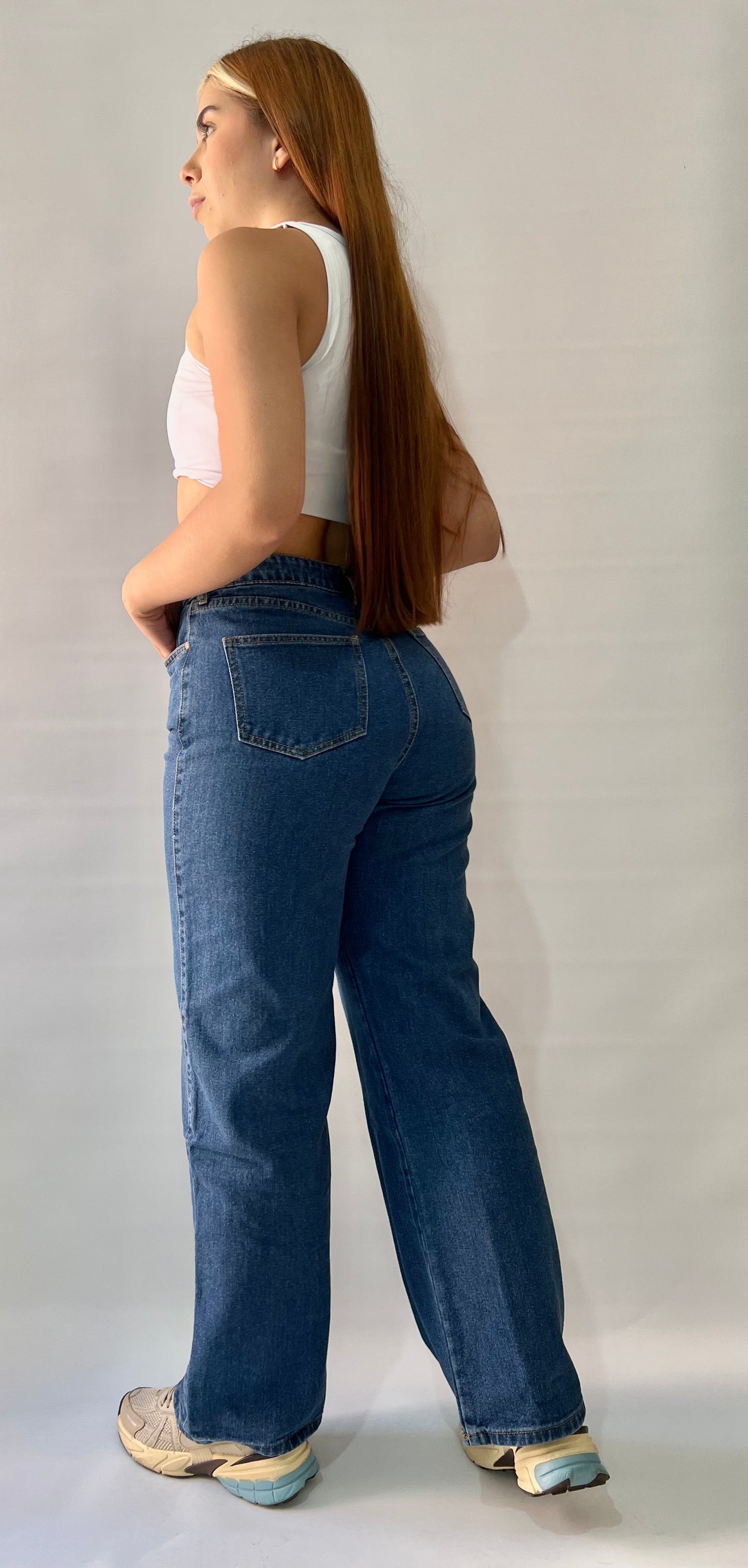 Wide Leg Azul Ref 100476