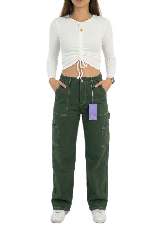 Cargo Jean Verde Ref 100192